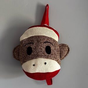 Sock Monkey MAXX Plush Kids Backpack NWOT